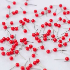 Stecknadeln-für-die-Pinnwand-Karte-Rot