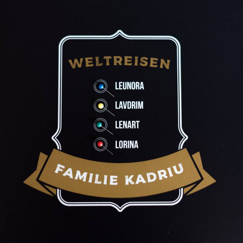 Pinnwand Weltkarte Schwarz Personalisierung Pinnwand Weltkarte Schwarz Personalisierung