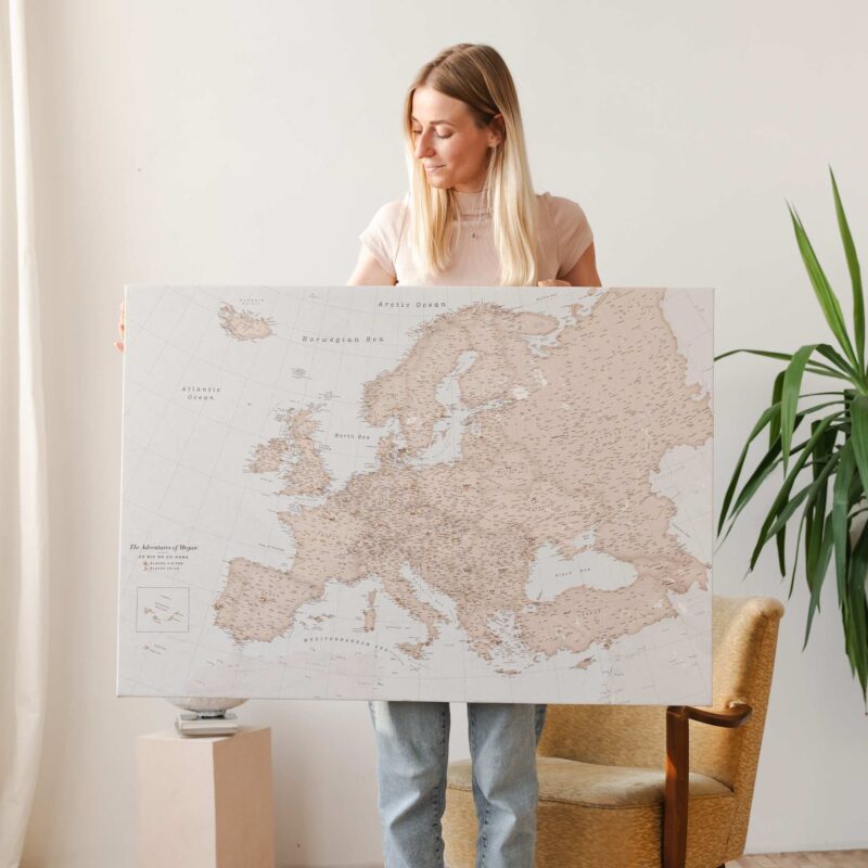 travel-map-of-europe-canvas-vintage-10eu travel-map-of-europe-canvas-vintage-10eu