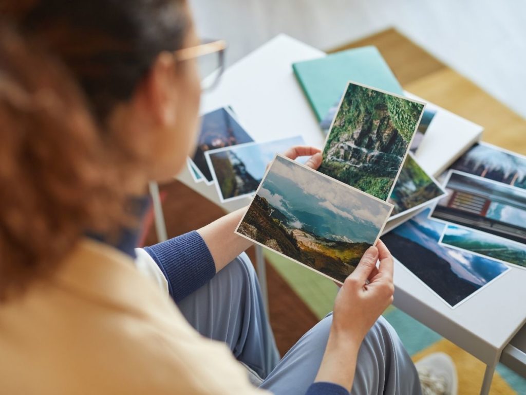 Physische Reise-Visionboards
