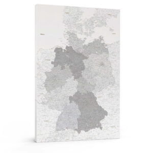 Pinnwand Deutschlandkarte grau detailliert