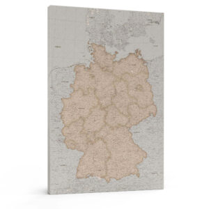 Pinnwand Deutschlandkarte vintage detailliert