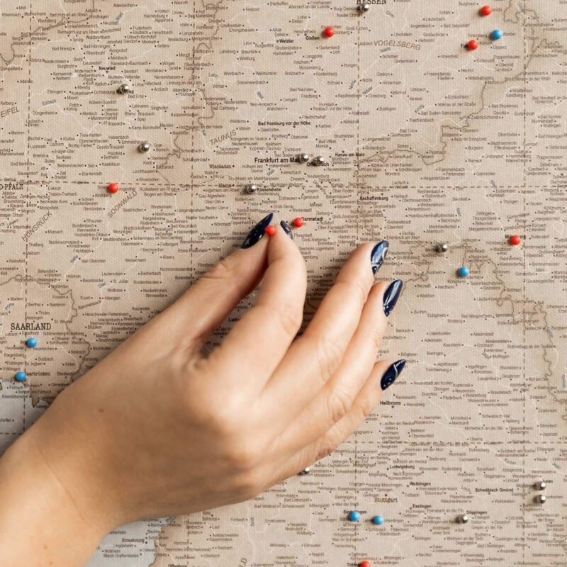 pinnwand deutschland karte bundesländer auf leinwand vintage pinnwand deutschland karte bundesländer auf leinwand vintage